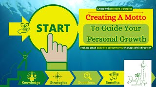 How to Create an Iconic Motto DailyLifeAdjustments [upl. by Niwrehs]