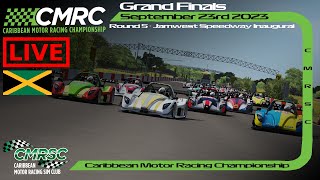 Live l Round 5 l JamWest Speedway Inaugural l 2023 Caribbean Motor Racing Championship Grand Finals [upl. by Helbonnas]