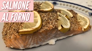 SALMONE AL FORNO l SECONDI PIATTI DI PESCE [upl. by Daegal]