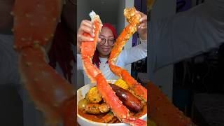 King Crab Seafood Boil kingcrabmukbang asmr [upl. by Tteltrab]