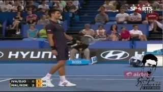 Novak Djokovic Imitates Ana Ivanovic  Very Funny  HOPMAN CUP 2013 HD [upl. by Hosfmann678]