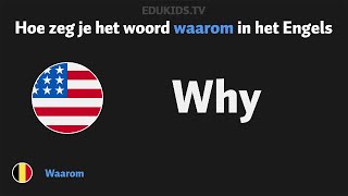 Hoe zeg je waarom why in het Engels [upl. by Auqinet]