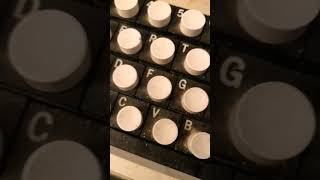 Ancient Burroughs keyboard with microswitch Reed switches [upl. by Isolt]