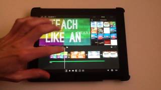 How to Make a Slideshow in iMovie for iPad [upl. by Sikram979]