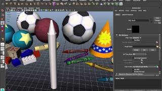 Toy Tutorial 05 Create Crayons with Cylindrical Mapping [upl. by Averell]