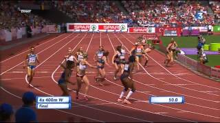 4x400m finale Zurich  Athlétisme Fr3 Dijon [upl. by Eerised]