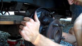 Irwin BoltGrip Extractor Removing Stripped Bolt on Drum Brake Cylinder on Dodge Ram Van [upl. by Ytomit306]