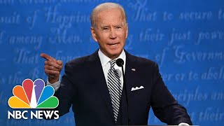 Will You Shut Up Man Biden Blasts Trump For Interrupting  NBC News [upl. by Ahsei893]