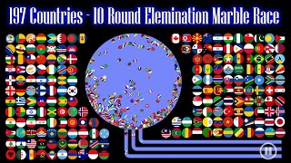 197 Countries  10 Round Eliminations  WORLD MARBLE RACE 4 [upl. by Atnoved]