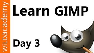 Learn GIMP Tutorial  Day 3  Selection Tools [upl. by Summers]