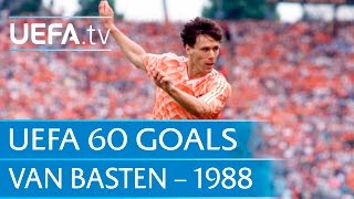 Marco van Basten v Soviet Union 1988 60 Great UEFA Goals [upl. by Hutchison]