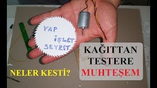 Kağıttan Testere Nasıl Yapılır  SÜPER SONUÇ [upl. by Bergquist]