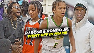 PJ Rose amp Rajon Rondo Jr Play Just Like Their Pops Sons of Derrick Rose amp Rondo [upl. by Caryn]