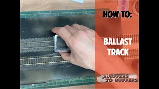 How To Ballast Track  Ballasting OO Scale Model Railway Layout  Bluffers To Buffers [upl. by Shulins]