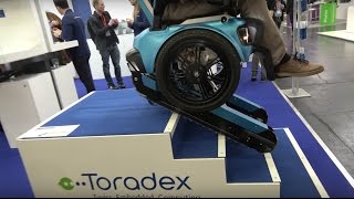 SCEWO stairclimbing wheelchair from ETH Zurich using Toradex at Embedded World 2017 [upl. by Quarta]