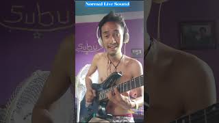 Live Vs Processing Sound Guitar Solo guitarshorts guitar guitar guitarshorts [upl. by Ramon239]