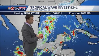 Invest 92L forms in Gulf of Mexico Florida could see major rain event [upl. by Philomena]