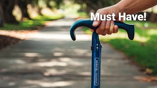 Unboxing amp Review  Rehand All Terrain Folding Walking Cane  Mobility Aid for Elderly amp Injured [upl. by Llewsor]