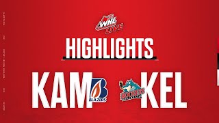 Kamloops Blazers at Kelowna Rockets 1229  WHL Highlights 202324 [upl. by Eimiaj]