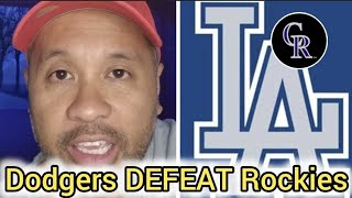 Dodgers DEFEATS Rockies Last GAME Dodgers vs Rockies  MLB NEWS 92924 shorts [upl. by Woermer]