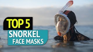 TOP 5 Snorkel Face Masks [upl. by Ecnarrot]