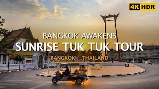 Bangkok Awakens Sunrise Tuk Tuk Tour [upl. by Madson]