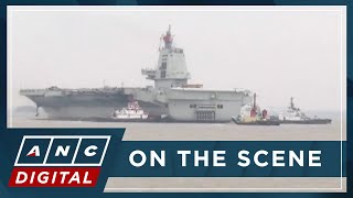 LOOK China’s third aircraft carrier Fujian sets out for maiden sea trials  ANC [upl. by Vincenta]