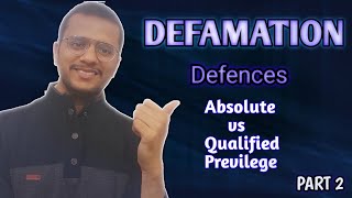 Defamation Part 2  Law of Torts Defences to defamation in tort law Judiciary clat Full detail [upl. by Garrett]