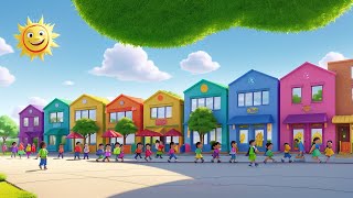 School Day Fun A Happy Song for Kids  Kids English Rhymes Song  School Fun RhymeWorldTV [upl. by Soule249]