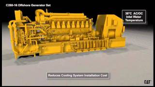 Semisubmersible Offshore Platform  Cat® C280 Engines [upl. by Sdlonyer]