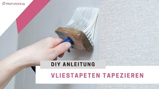 Vliestapeten tapezieren  DIY Tapezieranleitung [upl. by Ysiad]