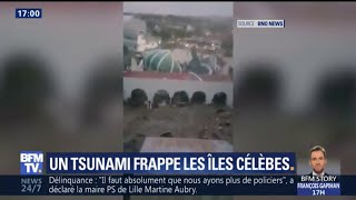 En Indonésie un tsunami a frappé lîle des Célèbes [upl. by Immanuel]