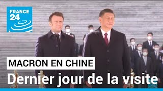 E Macron en Chine  rencontre avec des étudiants et dîner avec Xi Jinping • FRANCE 24 [upl. by Paza]