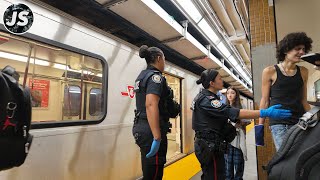 Late Night Toronto Subway Delay due to quotunsanitary conditionsquot Aug 2024 [upl. by Ojibbob]