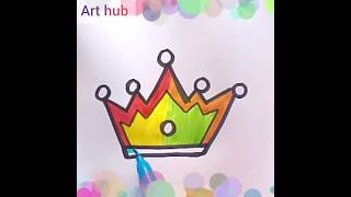 Crown 👑 viral ytshorts trendingvideo trend drawing [upl. by Helprin124]