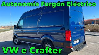 FURGONETA ELÉCTRICA VOLKSWAGEN e CRAFTER Prueba de autonomía real con una sola carga MOTORK [upl. by Ahseka]