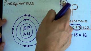 How to Draw BohrRutherford Diagrams  Phosphorous [upl. by Meid]