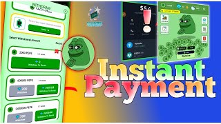 Pepe Miner Bot  instant payment telegram bot [upl. by Ehc206]