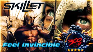 SKILLET  Feel Invincible • Troy  300 Rise of an Empire [upl. by Ailak]