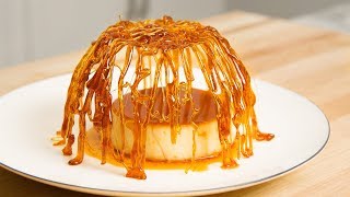 How To Make A Crème Caramel From MasterChef Canada With a Caramel Cage [upl. by Londoner]