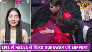 Bigg Boss 17 UPDATE Nazila Ne Kiya Munawar Ko Support Kaha Troll Mat Karo [upl. by Landsman]