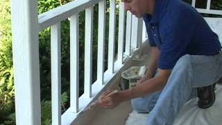 Caulk and Paint Porch Rail [upl. by Eiramnaej]