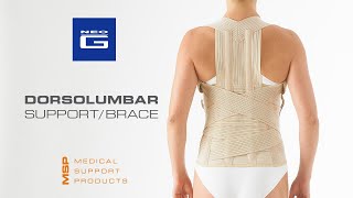 Neo G Dorsolumbar SupportBrace  How to Apply Guide [upl. by Yot881]