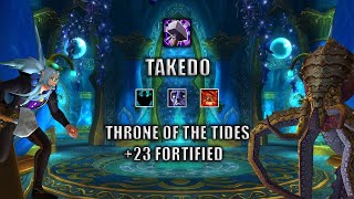 WoW Ret Paladin Mythic 102 POV  23 Throne of the Tides  Fortified  Dragonflight Season 3 [upl. by Ahsaekal]