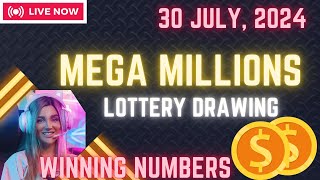 Mega Millions Lottery Drawing for July 30 2024  Live Winning Numbers amp Results [upl. by Anikehs373]