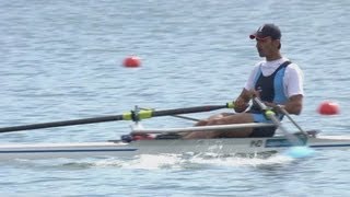 Mens Single Sculls Rowing Repechage 1 Replay  London 2012 Olympics [upl. by Drugge]