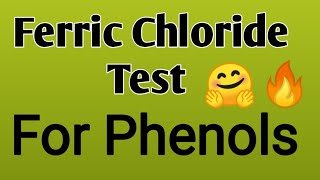 Ferric chloride Test for Phenols l 11 th and 12 th chemistry l phenolstestshorts [upl. by Niwled]