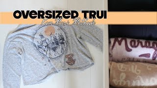 Oversized trui vouwen TUTORIAL  Marie Kondo  KonMari methode [upl. by Hite318]