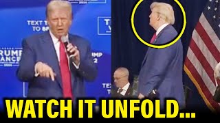 TRUMP ABANDONS SPEECH DURING MEDICAL RECORD SCANDAL [upl. by Acimot943]