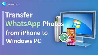 How to Transfer iPhone WhatsApp Photos to Windows PC [upl. by Snowber]